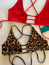 Load image into Gallery viewer, String Bikini set, straps bikini top, swimwear, reversible swimwear.
